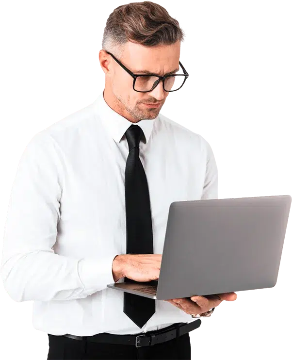 Insylux- Especialista con laptop