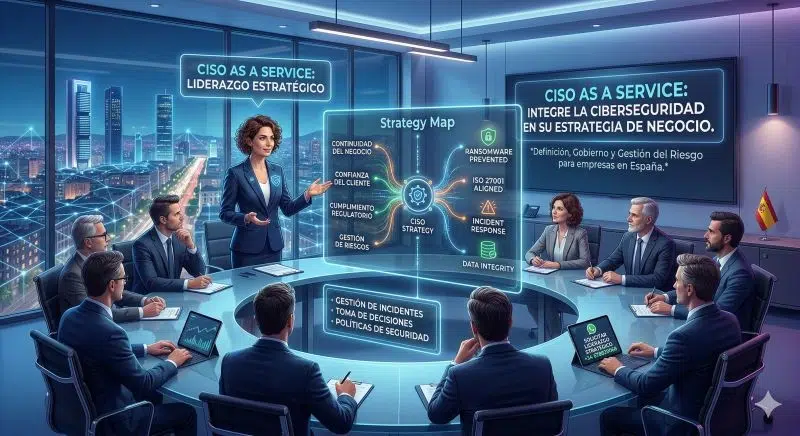 Liderazgo estratégico y gestión de riesgos mediante el servicio CISO As A Service de Insylux Cybersecurity para empresas en España.