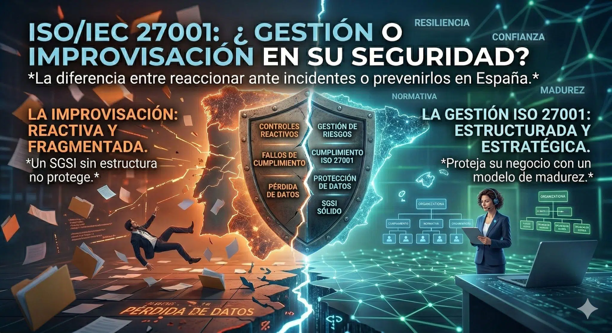 Consultoría estratégica de Insylux Cybersecurity para la implementación de la norma ISO/IEC 27001 en empresas de España.