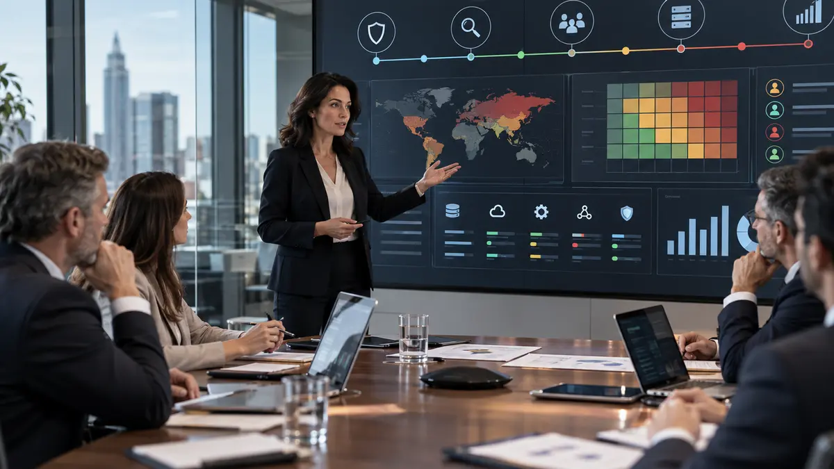 Plan visual de noventa días para liderazgo CISO y vCISO.