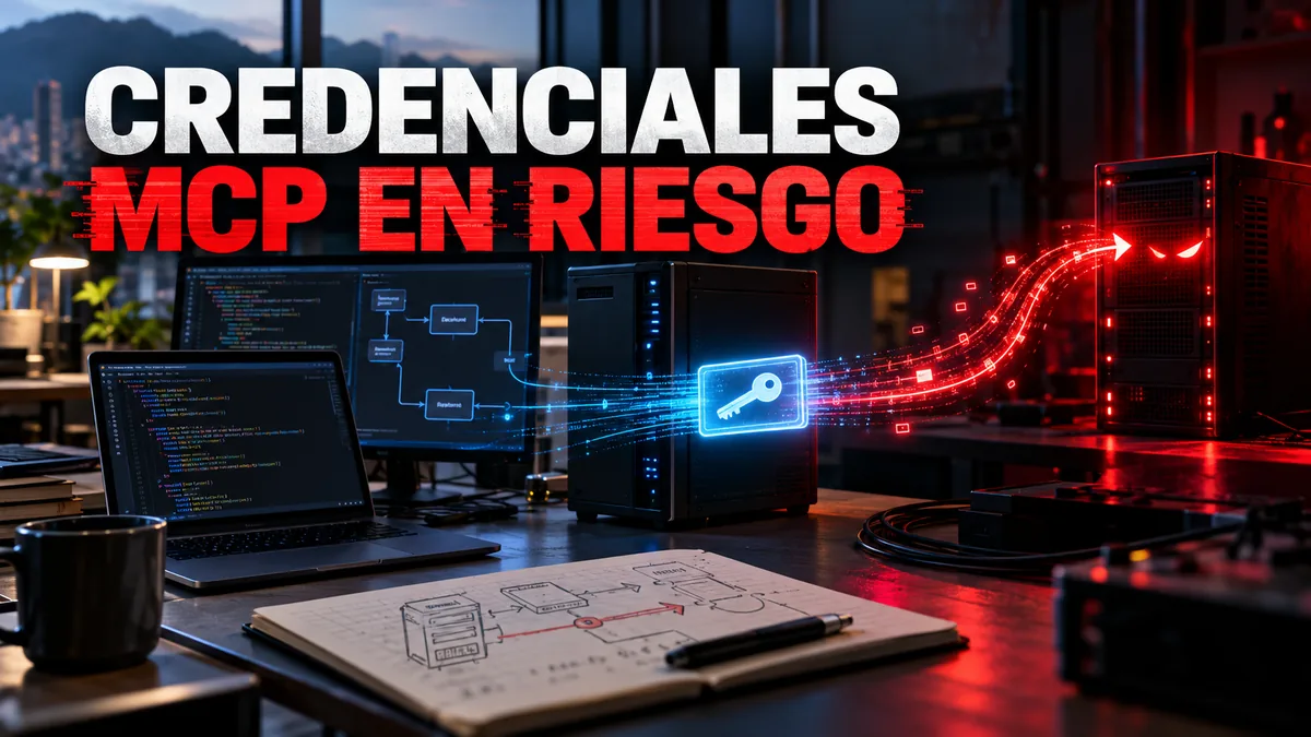 Portada editorial sobre Model Context Protocol Python SDK con el titular CREDENCIALES MCP EN RIESGO.