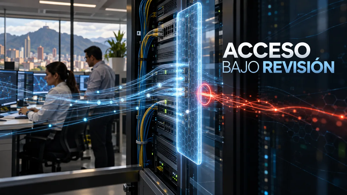 Infraestructura de API y validación de identidad bajo el titular Acceso bajo revisión.