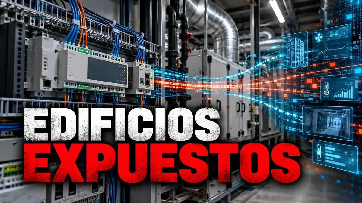 Portada editorial EDIFICIOS EXPUESTOS sobre Johnson Controls EasyIO NEO, FG y FS32.