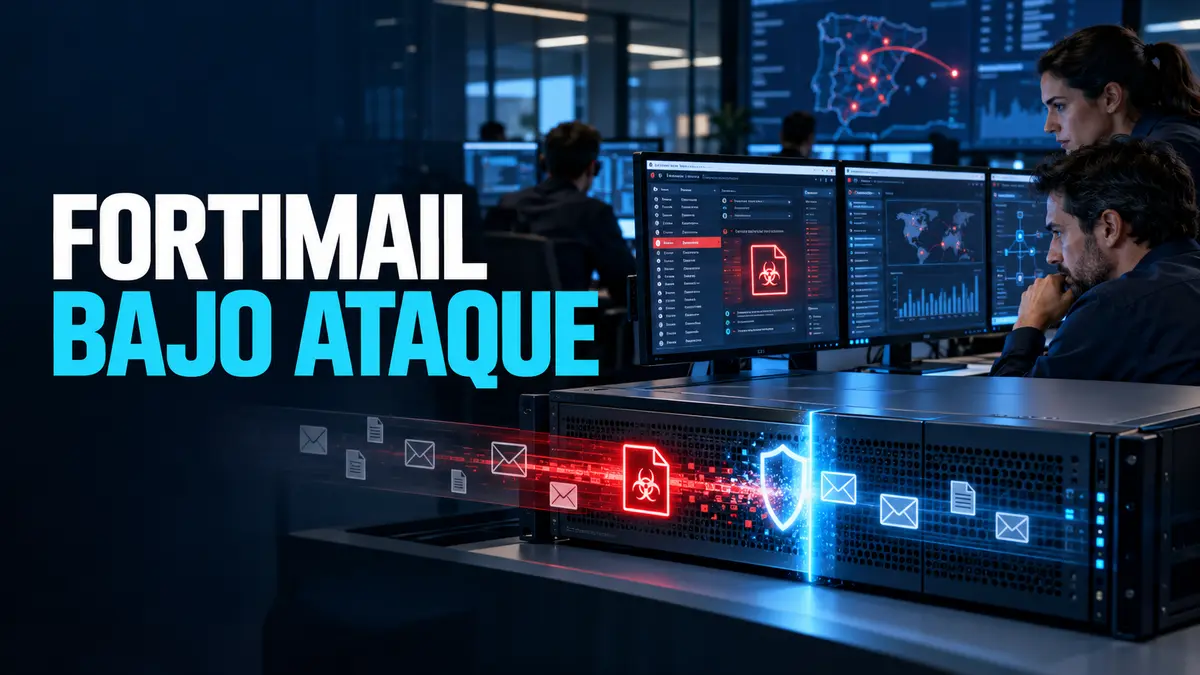 Equipo de seguridad contiene actividad maliciosa en una pasarela de correo empresarial FortiMail
