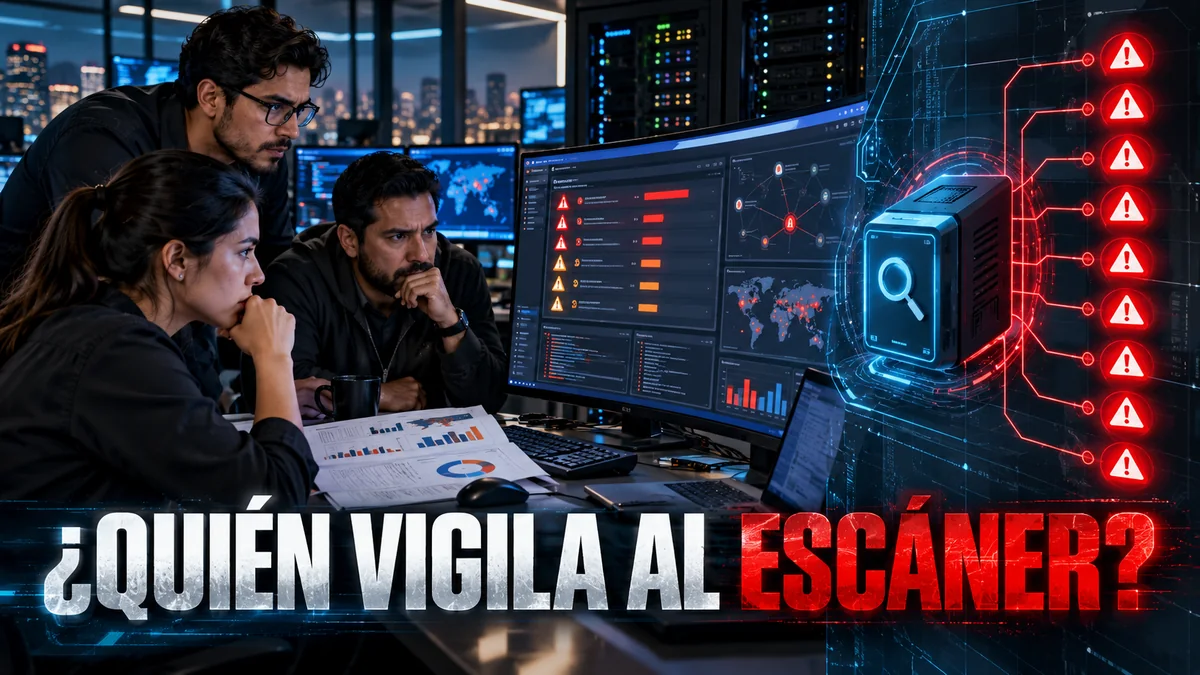 Portada editorial ¿QUIÉN VIGILA AL ESCÁNER? sobre Tenable Nessus.