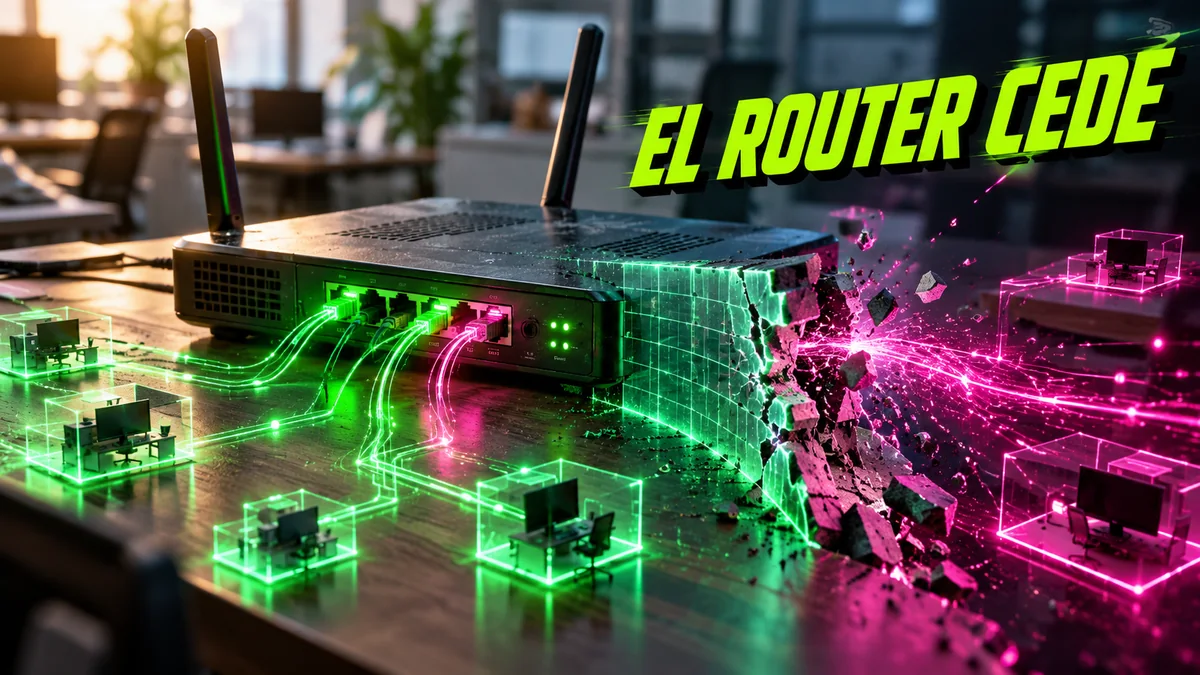 Portada editorial EL ROUTER CEDE sobre Totolink A3002MU.